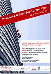 Ponte City abseil and rap jumping